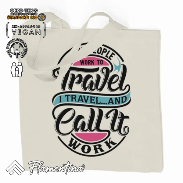 Travel Organic Tote Bag - Image 2