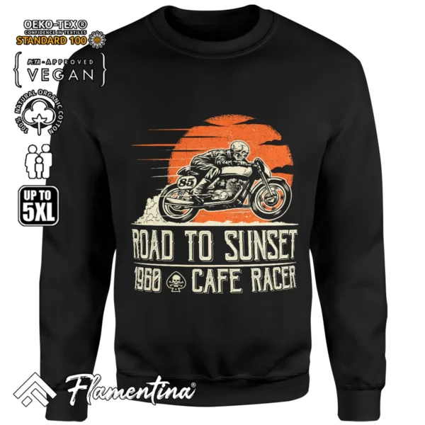 Cafe Racer Sweatshirt Hoodie - Image 4