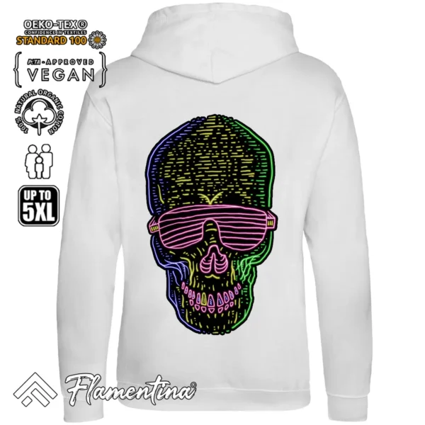 Neon Skull Sweatshirt Hoodie - Image 6