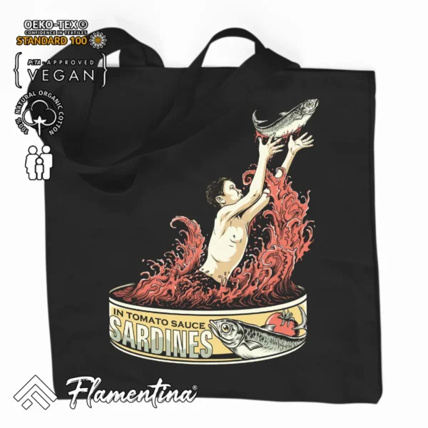 Sardines Organic Tote Bag