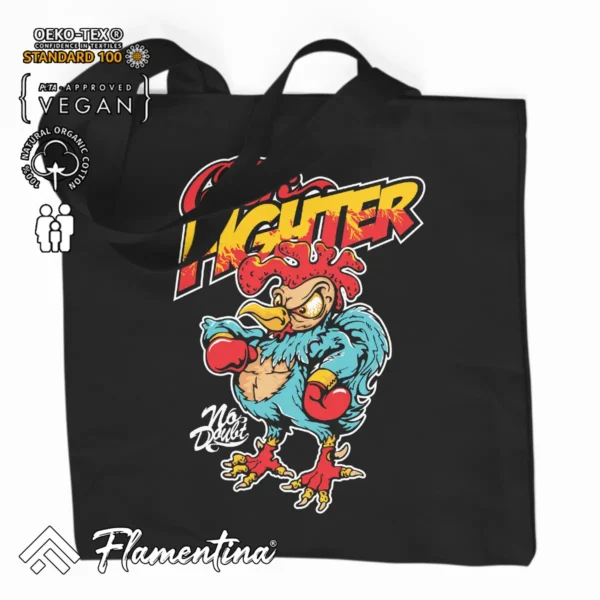 Cock Fighter Organic Tote Bag