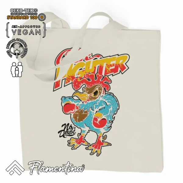 Cock Fighter Organic Tote Bag - Image 2
