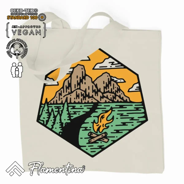 Camp Organic Tote Bag - Image 2