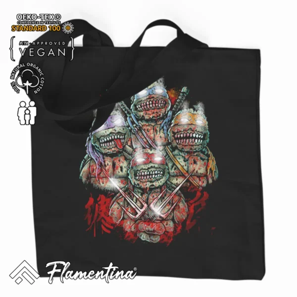 Turtle Zombies Organic Tote Bag