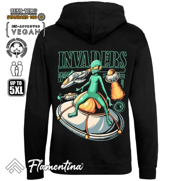 Alien Invaders Sweatshirt Hoodie - Image 3