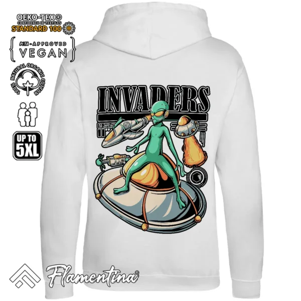 Alien Invaders Sweatshirt Hoodie - Image 6