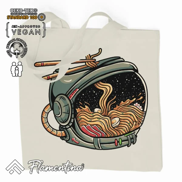 Astro Ramen Organic Tote Bag - Image 2