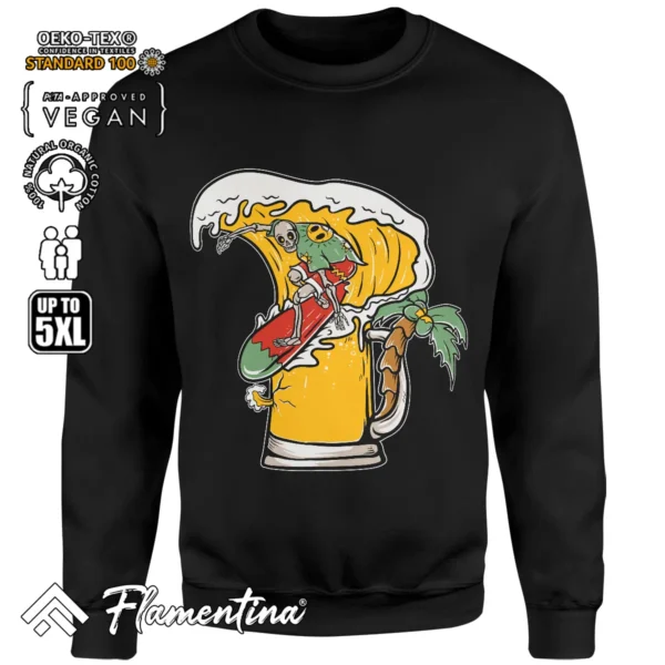 Beer Wave Sweatshirt Hoodie - Image 4