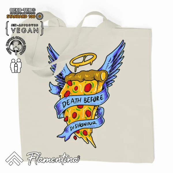 Pizza Angel Organic Tote Bag - Image 2