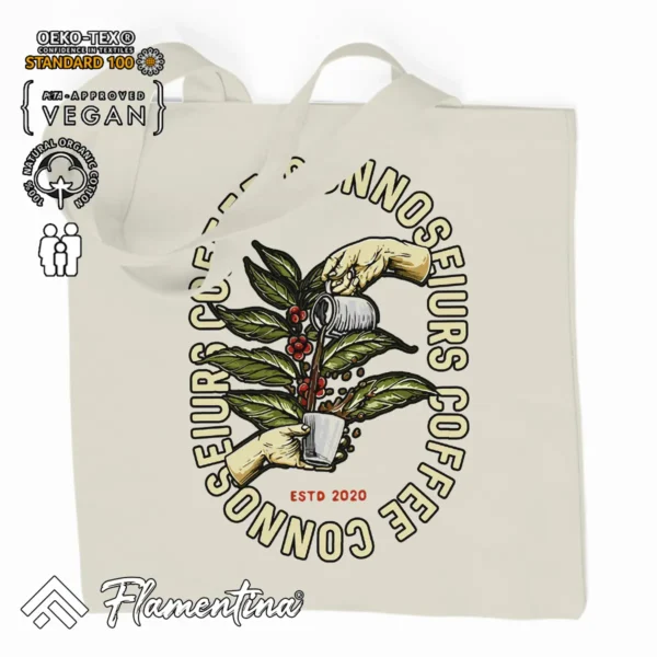 Pour Some Coffee Organic Tote Bag - Image 2