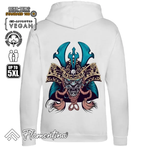 Samurai Oni Mask Sweatshirt Hoodie - Image 6