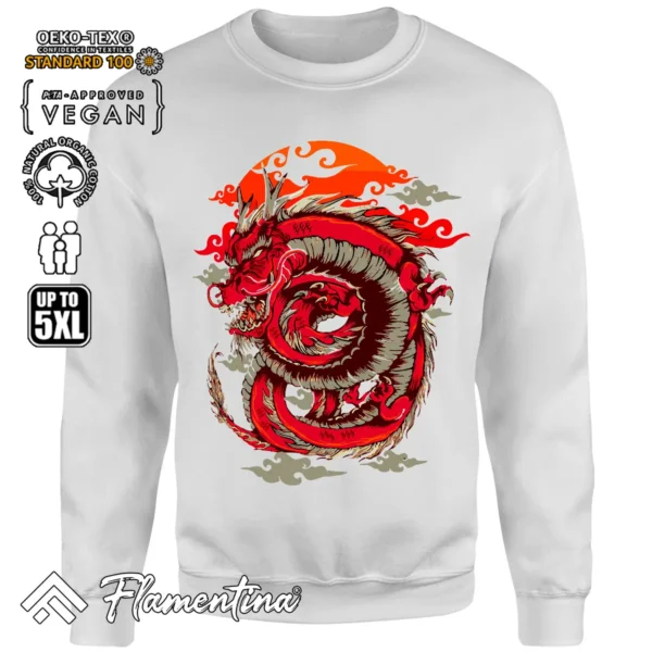 Asian Dragon Sweatshirt Hoodie - Image 7