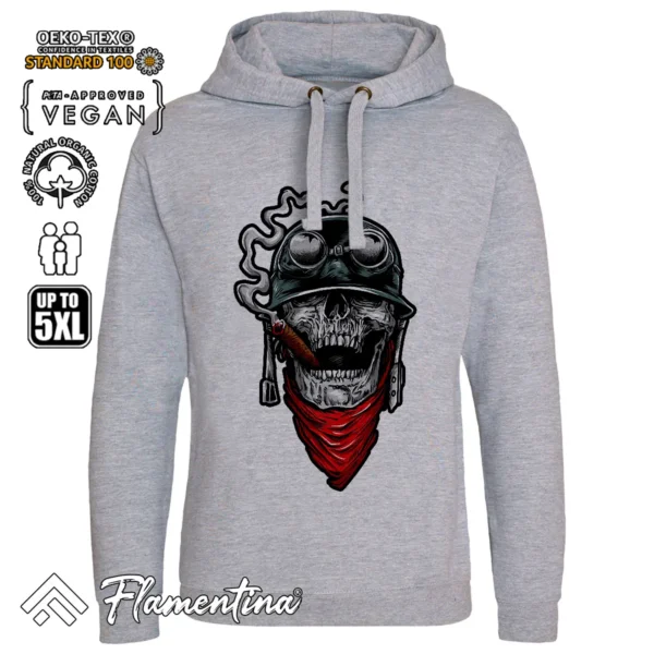 Aviator Skull Sweatshirt Hoodie - Image 5