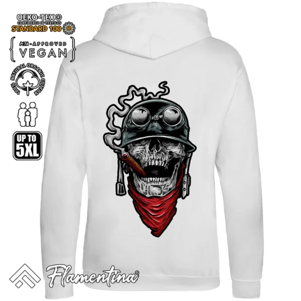 Aviator Skull Sweatshirt Hoodie - Image 6