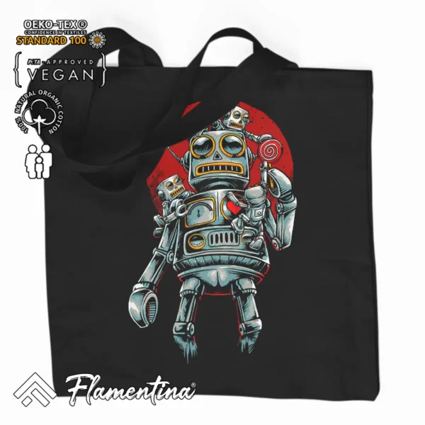 Candy Robot Organic Tote Bag