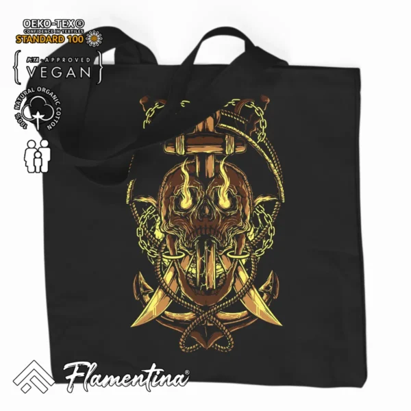 Death Pirate Organic Tote Bag