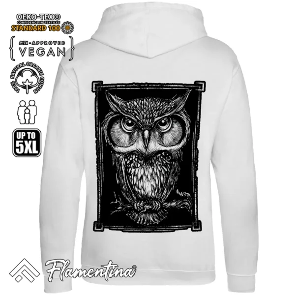 Framed Owl Picture Sweatshirt Hoodie - Image 6