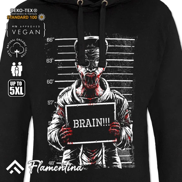 Zombie Mugshot Sweatshirt Hoodie - Image 2