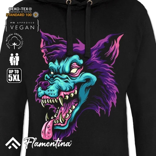 Zombie Wolf Sweatshirt Hoodie - Image 2