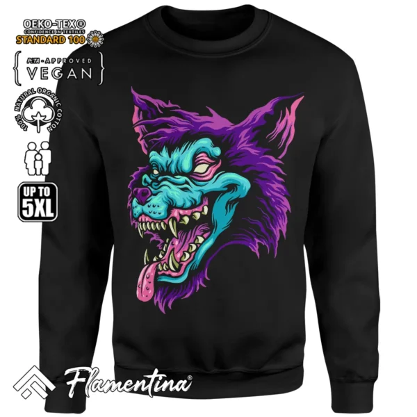 Zombie Wolf Sweatshirt Hoodie - Image 4