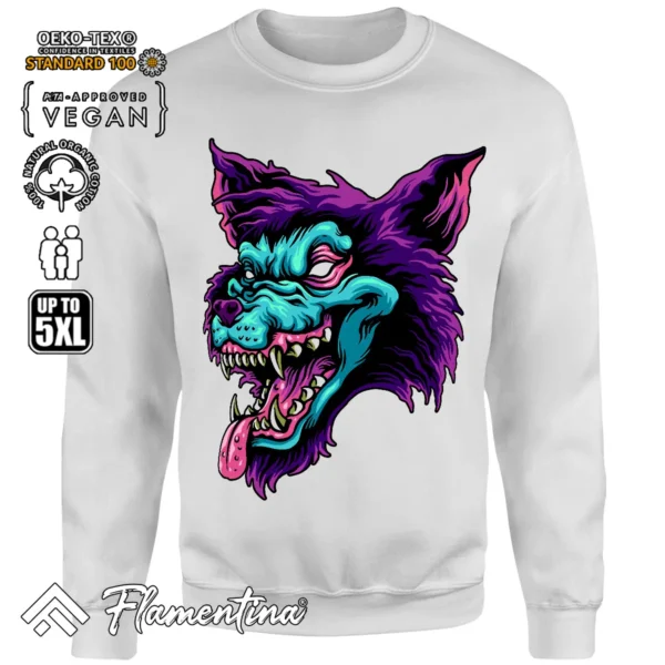 Zombie Wolf Sweatshirt Hoodie - Image 7