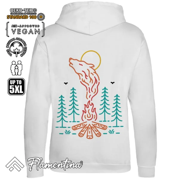 Camping With Wild Wolf Sweatshirt Hoodie - Image 6