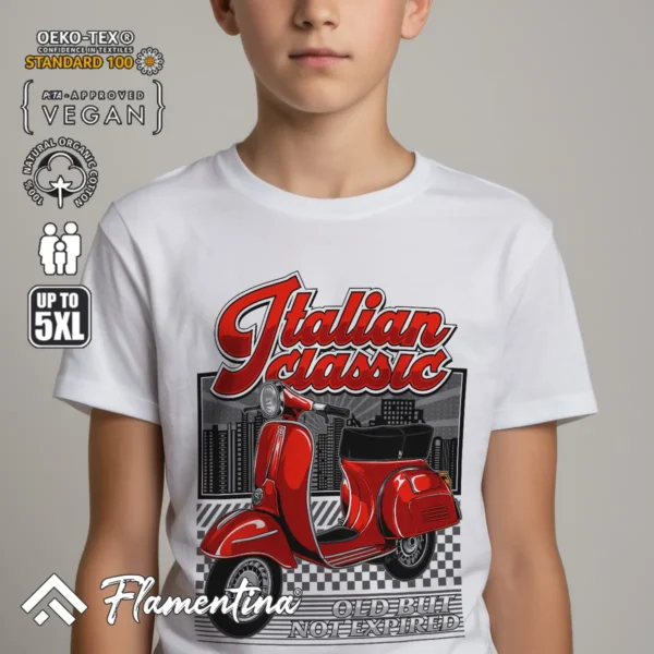 Italian Classic Scooter T-Shirt - Image 7