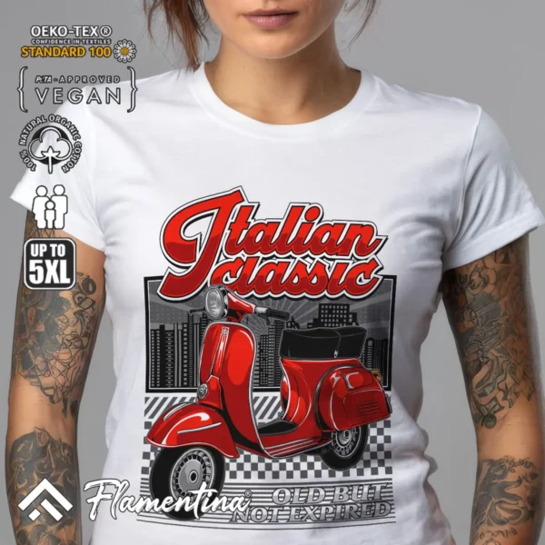 Italian Classic Scooter T-Shirt - Image 6